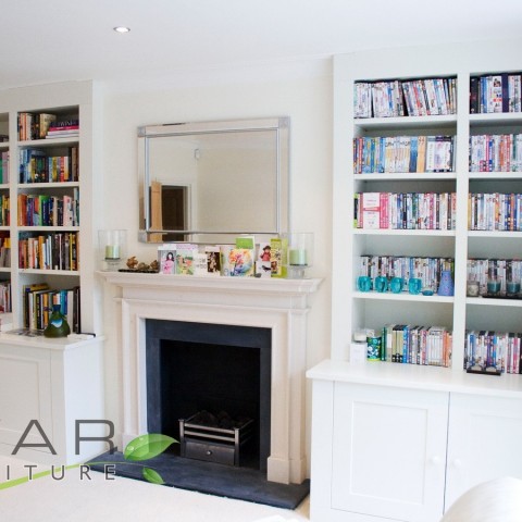 Bespoke Bookshelves London, Room View