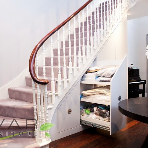 Under stairs storage unit, Second door fully opened