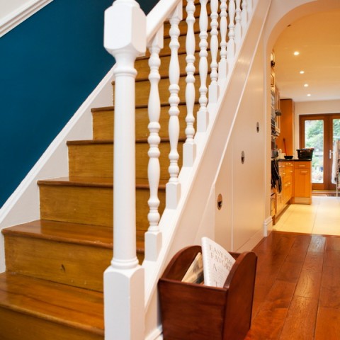 Under Stairs Shelving, Contemporary Style