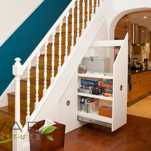 Contemporary under stairs storage solutions - Contemporary