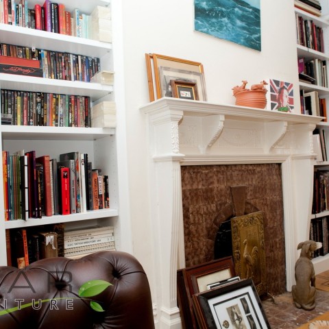 Bespoke Shelving London, Side view