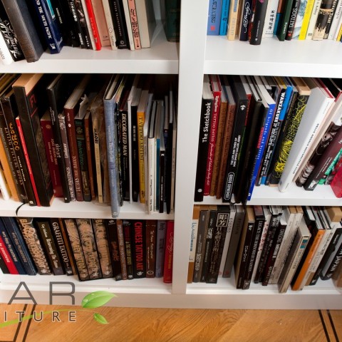 Made To Measure Cupboards with Books, Close view