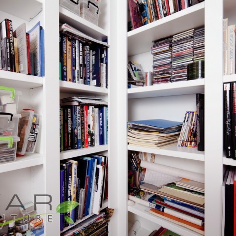 Bespoke Bookcase, L Shape Unit