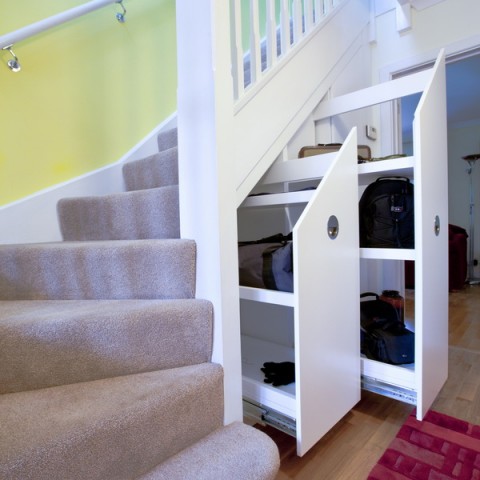 Ideas For Under Stairs Storage, Smart Solution