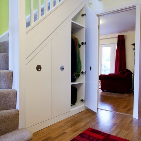 Under The Stairs Storage Solutions, access door