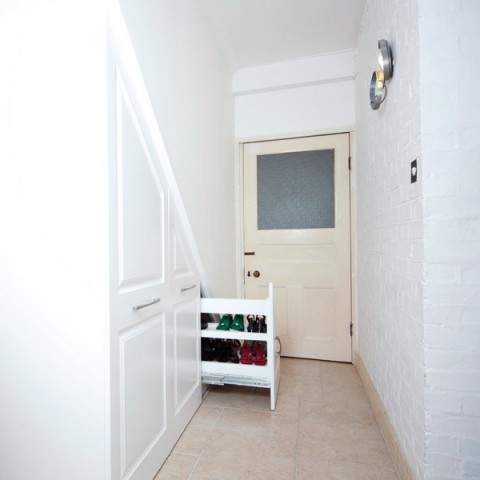 Fitted under stairs storage, Recessed panel doors