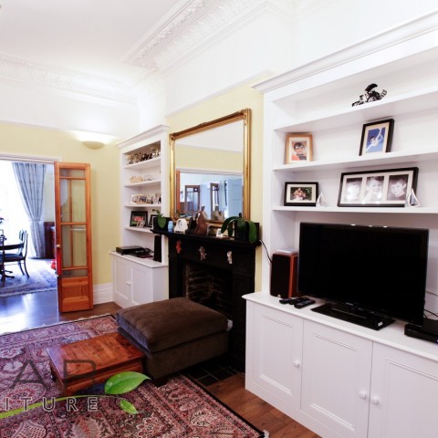 Alcove Floating Shelves, Traditional Style, Room View, London