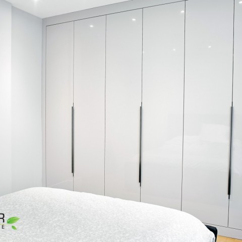 High gloss wardrobe