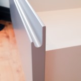 Finger grip detail on drawer faces