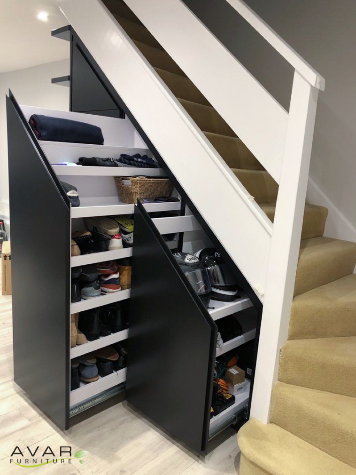 Pull Out Understairs Storage Solutions - Modernise Your Stairs