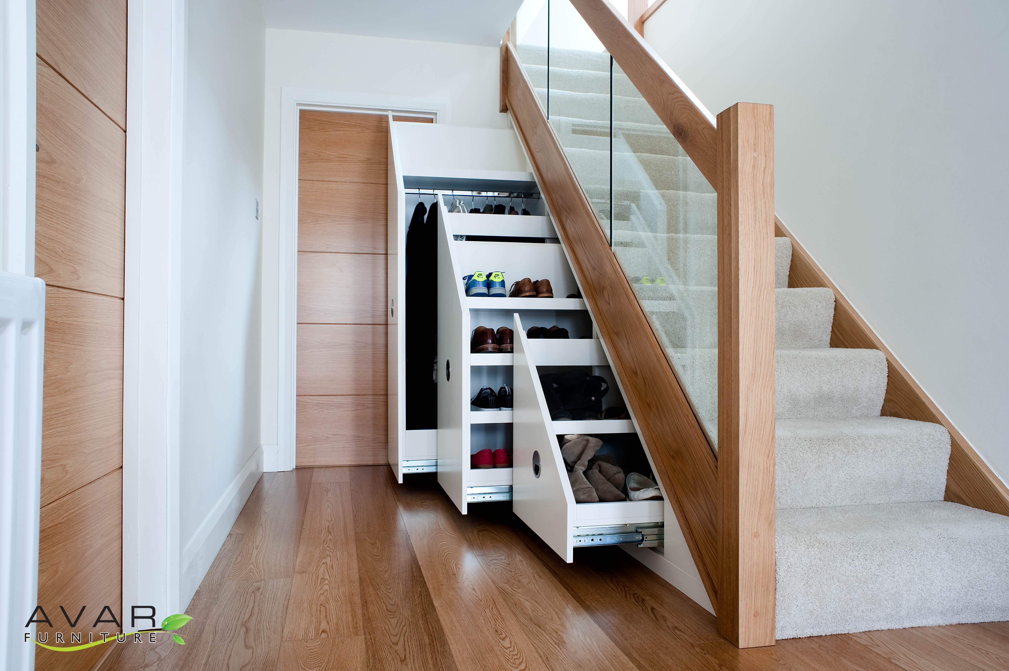 Wardrobe Staircase Shelving Ideas